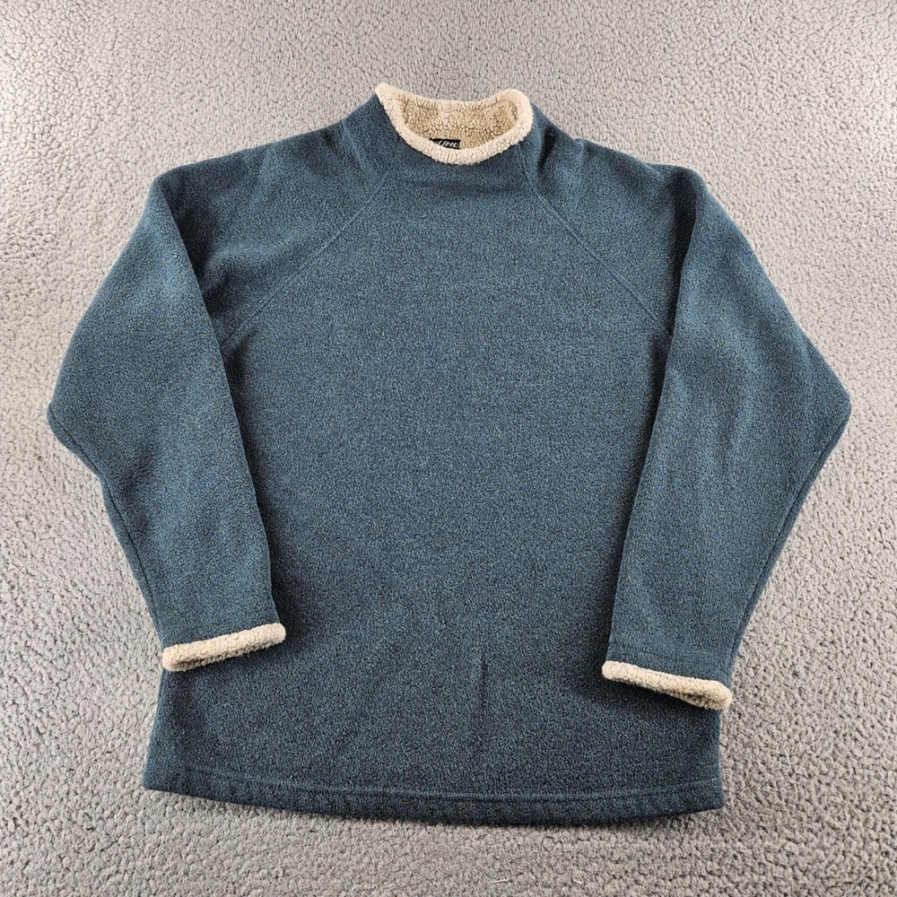 KUHL Alfpaca‎ Fleece Pullover Womens Small Blue Knit Hiking Outdoor Nordic Warm